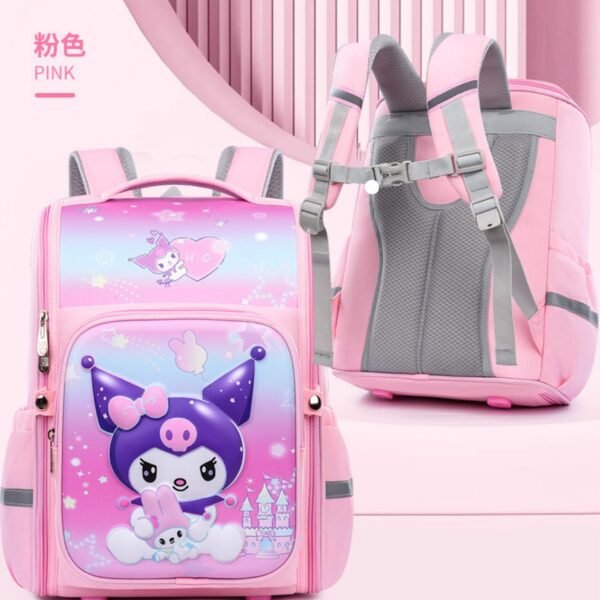 Kawaii Theme 3D Backpack | 2 Compartment | 41*32*21 CM | 360° Open | Unisex Design | Waterproof Material | Assorted Colors & Prints | OPP Packing - Image 11