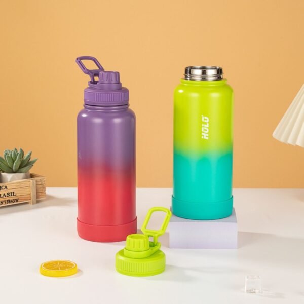 Stainless Steel Flask Water Bottle with Carry Band | 1000 ML | Double wall Insulation | Leakproof | Assorted Colors | Box Packing - Image 6