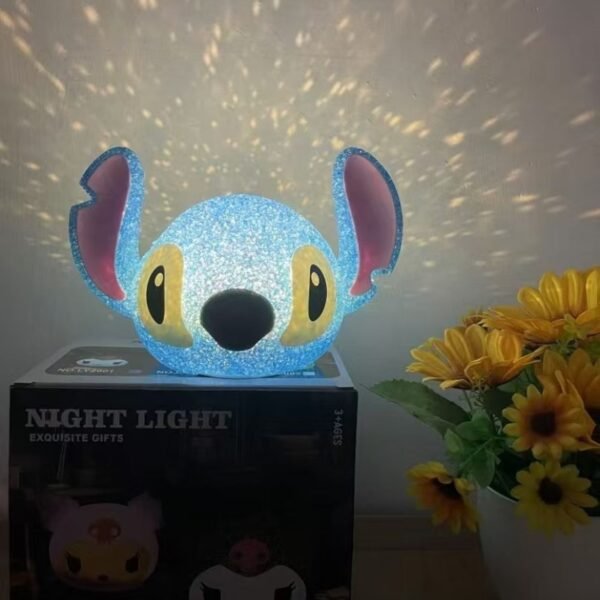 Cute Kawaii Projection Night Light | Battery & Button Operated | Heavy Plastic Body | Assorted Design | Box Packing - Image 4