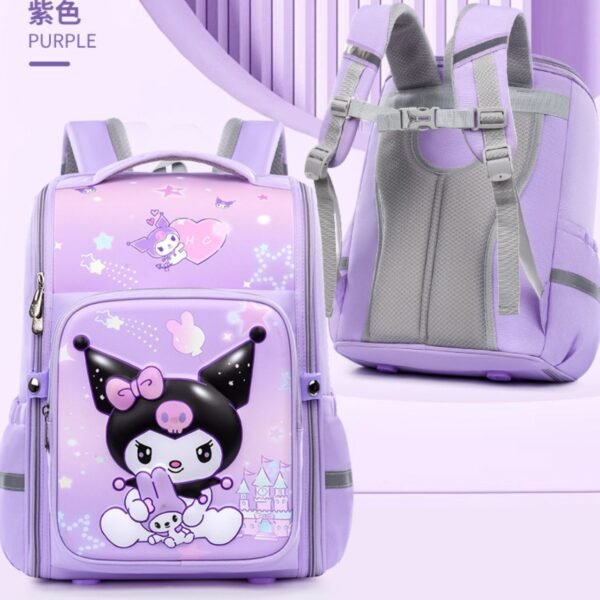 Kawaii Theme 3D Backpack | 2 Compartment | 41*32*21 CM | 360° Open | Unisex Design | Waterproof Material | Assorted Colors & Prints | OPP Packing - Image 5