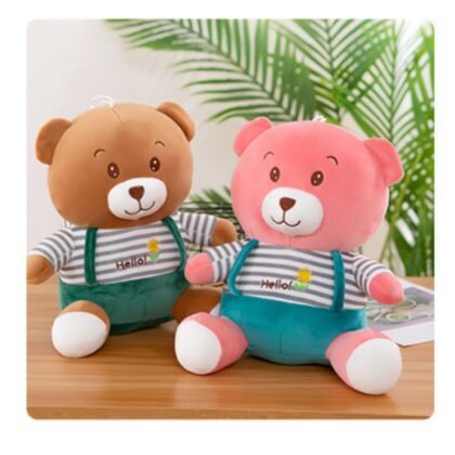 Hello Teddy Plush Toy for Kids | 35 Cm | Imported Skin | Soft Toys | Assorted Colors | OPP Packing