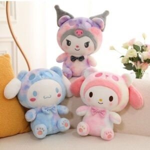 Kawaii Theme Soft Toy Different colors with decorative background