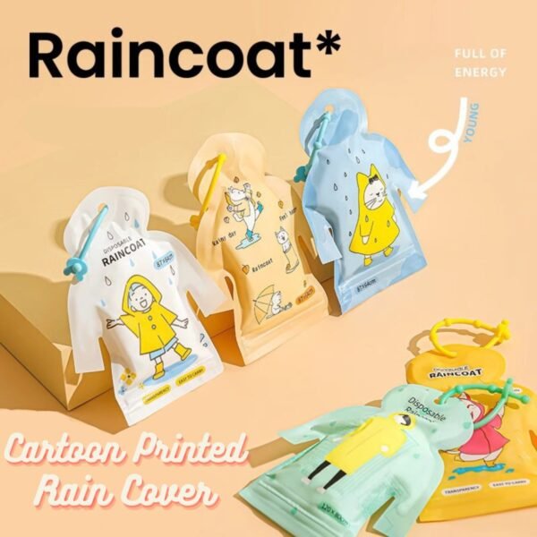 Colorful disposable cartoon in fun character packaging, displayed on a pastel background. Ideal for kids and adults, lightweight and travel-friendly
