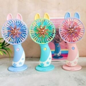 Bunny Ear USB Fan Different colors with decorative background