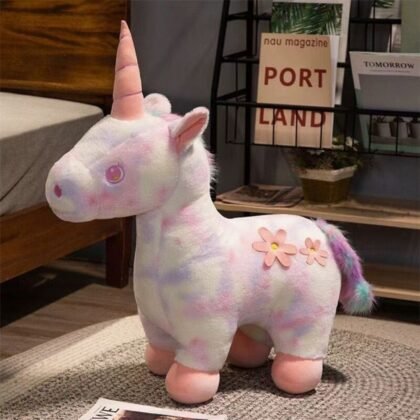 Cute Unicorn Plush Toy for Kids | Imported Skin | 35 Cm | Soft Toy | Furry Skin | OPP Packing
