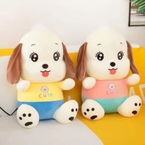 Baby Dog Plush Toy Different colors with decorative background
