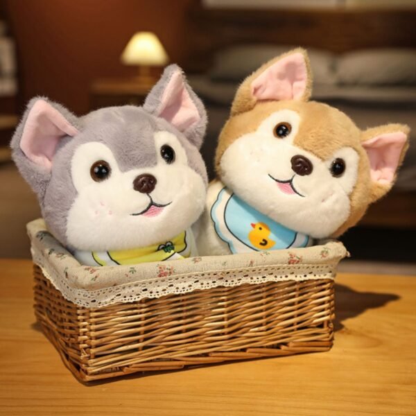 Cute Baby Husky Soft Toy | Imported Skin | 25 Cm | Plush Toy | Assorted Colors | OPP Packing - Image 3