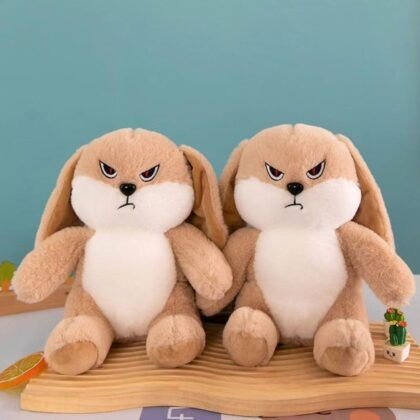 Angry Bunny Soft Toy for kids with Big Ears | Imported Skin | 25 Cm | Plush Toy | OPP Packing