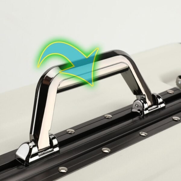 Polycarbonate Aluminum Frame Trolly Set with Locking System | 3pcs Set | 20,24,28 Inch | Waterproof |  Box Packing - Image 2