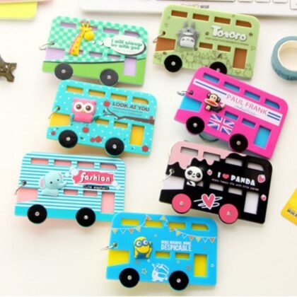 Acrylic Cartoon Character Printed Card & ID Holder Key Chain | 6×10 CM | Assorted Colors & Prints | OPP Packing