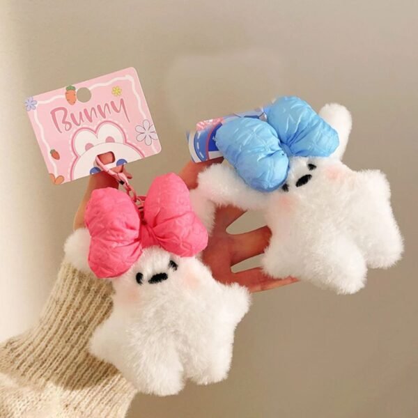 Cute Bunny Plush Keychain | Washable | Plush Toy | 10 Cm | Assorted Colors | OPP Packing - Image 5