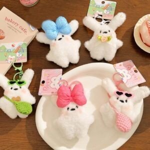 Cute Bunny Plush Keychain