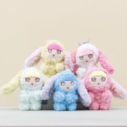 Cute Kawaii Girl Doll Plush Key Chain | 9*7*13 Cm | Washable | Soft Toy Key Chain | Assorted Colors | OPP Packing