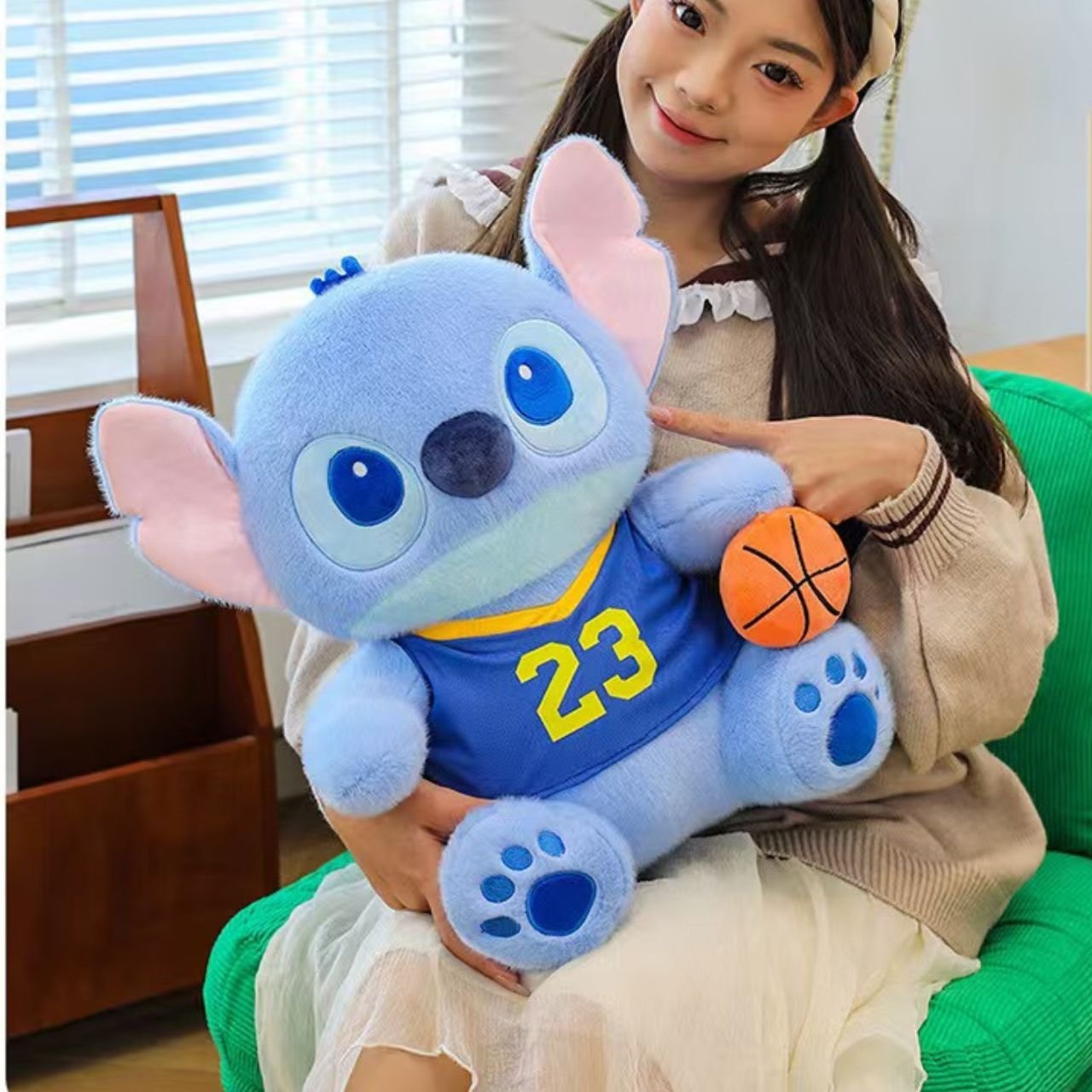 Big Size Stitch Plush Toy for Kids | Imported Skin | Washable & Huggable | 60 Cm | Assorted Colors | OPP Packing - Image 2
