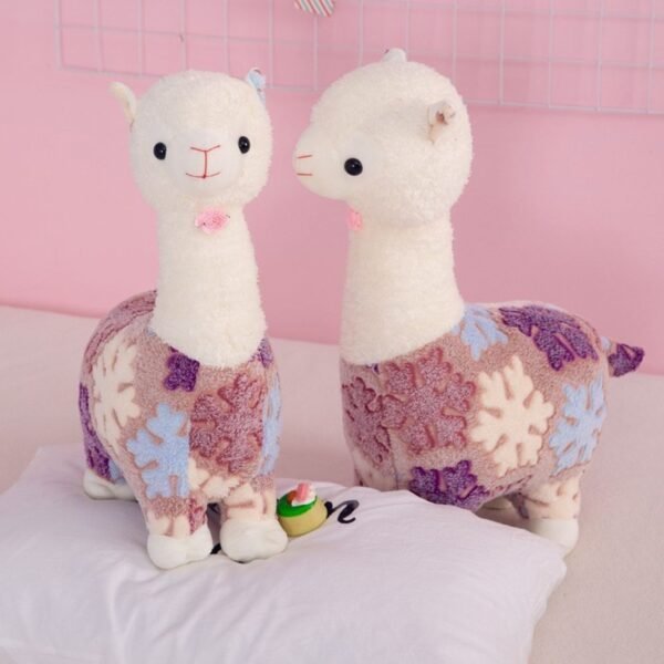 Cute Alpaca Plush Toy for Kids | Huggable & Washable | Imported Skin | Soft Toy | 50 Cm | OPP Packing