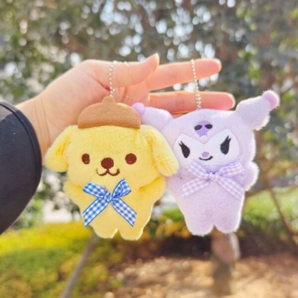 Cute Kawaii Plush Keychain | Backpack Pendent | Plushies | Metal Keyring | 10 Cm | Assorted Colors & Design | OPP Packing - Image 4