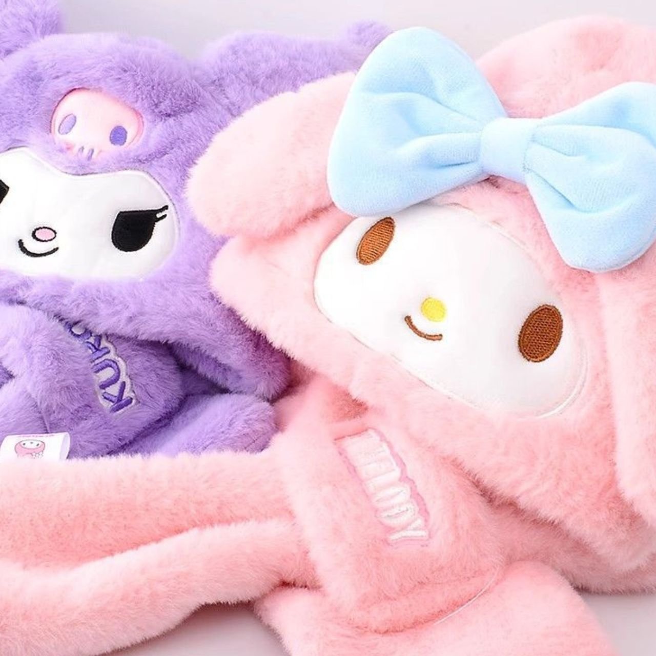 Cute Kawaii Theme Hat Scarf for Kids | Warm & Windproof | Faux Fur & Wool | 63 Cm | Assorted Colors | OPP Packing - Image 2