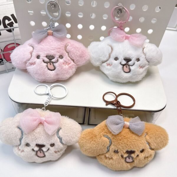 Cute Kawaii Plush Keychain | Backpack Pendent | Plushies | Metal Keyring | 10 Cm | Assorted Colors & Design | OPP Packing - Image 2