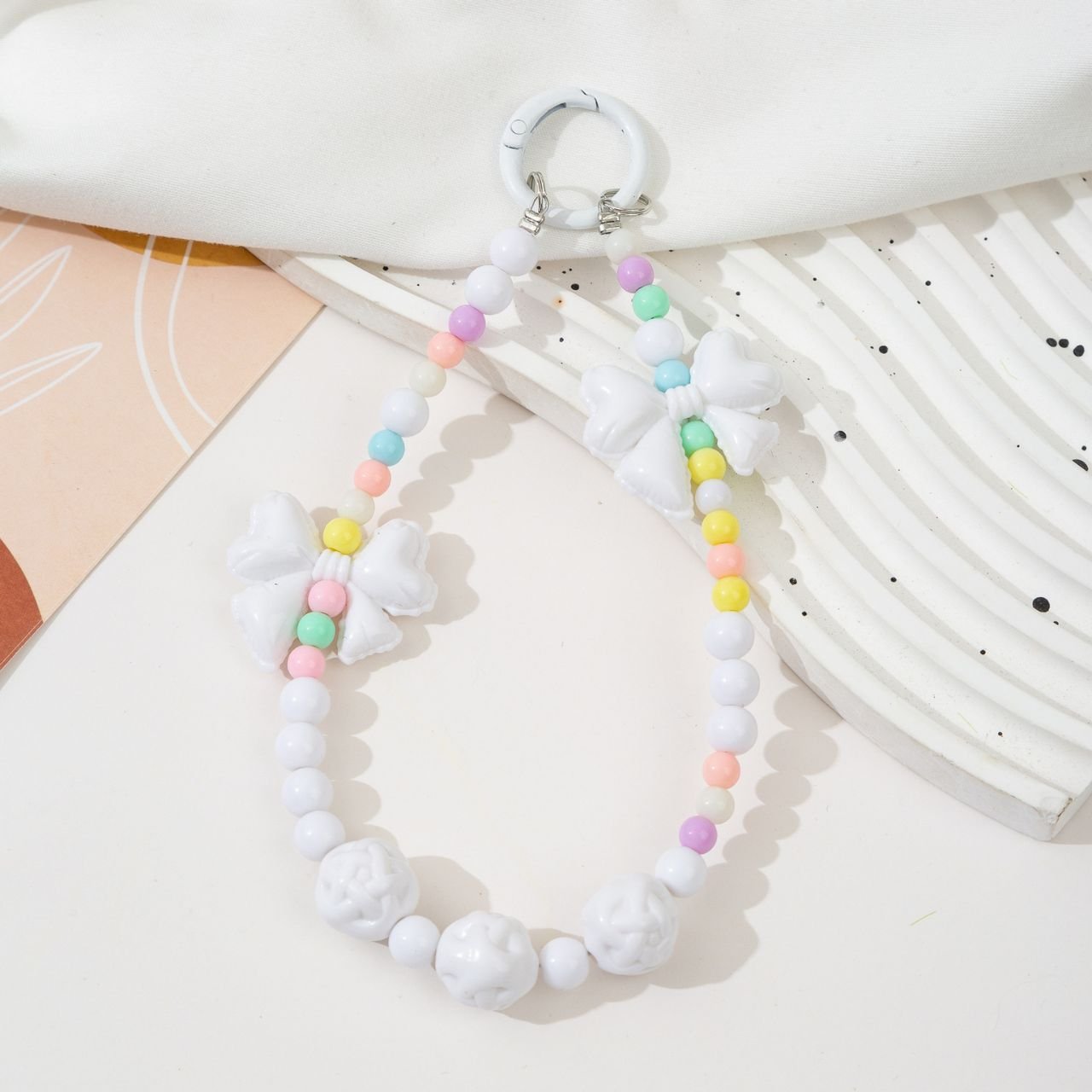 Beautiful Mobile Phone Charm | Backpack Pendent | 15 Cm | Assorted Colors | OPP Packing - Image 2