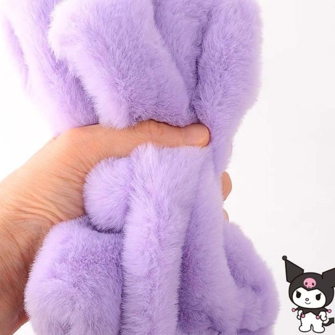 Cute Kawaii Theme Hat Scarf for Kids | Warm & Windproof | Faux Fur & Wool | 63 Cm | Assorted Colors | OPP Packing - Image 3