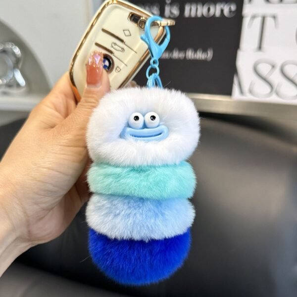 Cute Charming Plushies Keychain | 15 Cm | Metal Keyring | Backpack Pendent | Assorted Colors | OPP Packing - Image 4