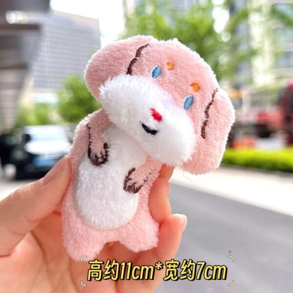 Cute Baby Dog Plush Keychain | Plush Toy | Backpack Pendent | Metal Keyring | 11 Cm | Assorted Colors | OPP Packing - Image 3