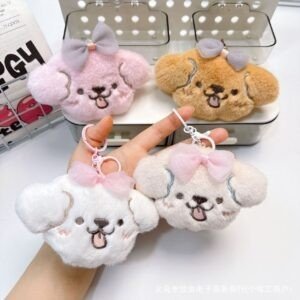 Cute Kawaii Plush Keychain | Backpack Pendent | Plushies | Metal Keyring | 10 Cm | Assorted Colors & Design | OPP Packing