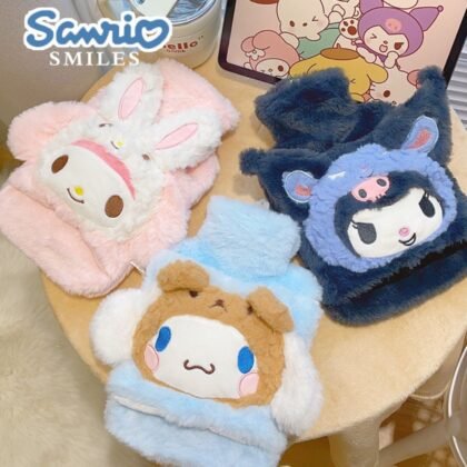 Cute Kawaii Plush Hot Water Bag with Pocket | Washable | Warmer | 1000 ML | Assorted Colors | OPP Packing