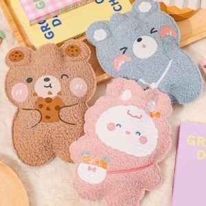 Cartoon Shape Plush Hot Water Bag | Washable | Warmer | 350 ML | Assorted Colors | OPP Packing