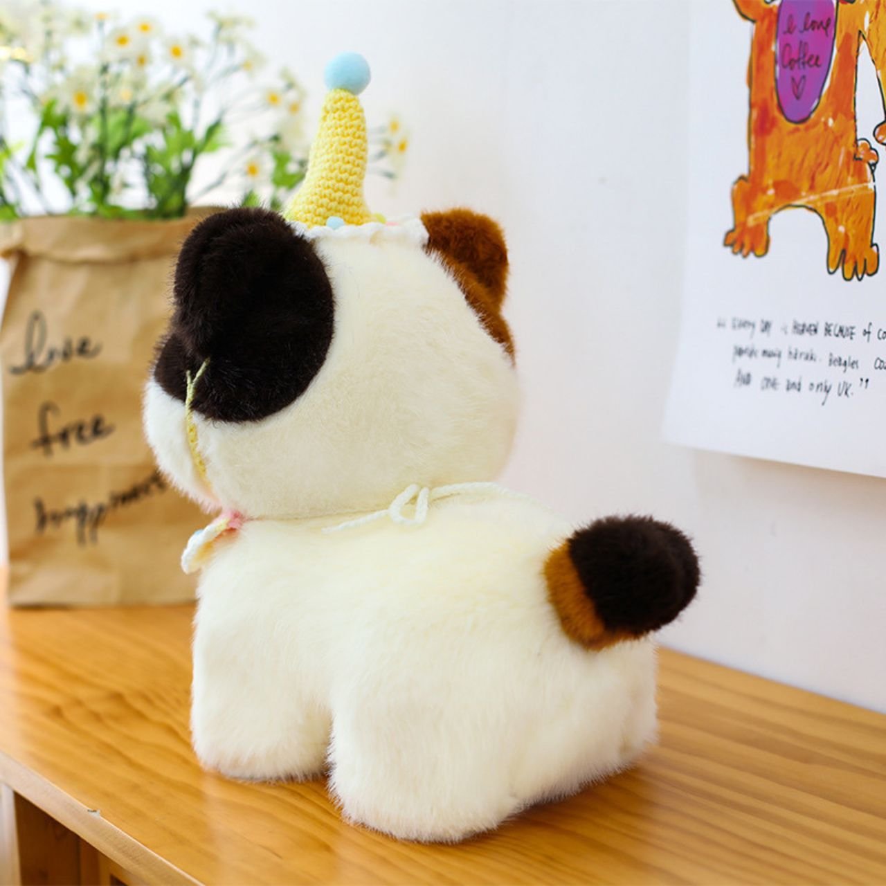 Super Soft Husky Dog Plush Toy for Kids | Washable & Huggable | Imported Skin | Soft Toy | 35 Cm | Assorted Colors | OPP Packing - Image 3