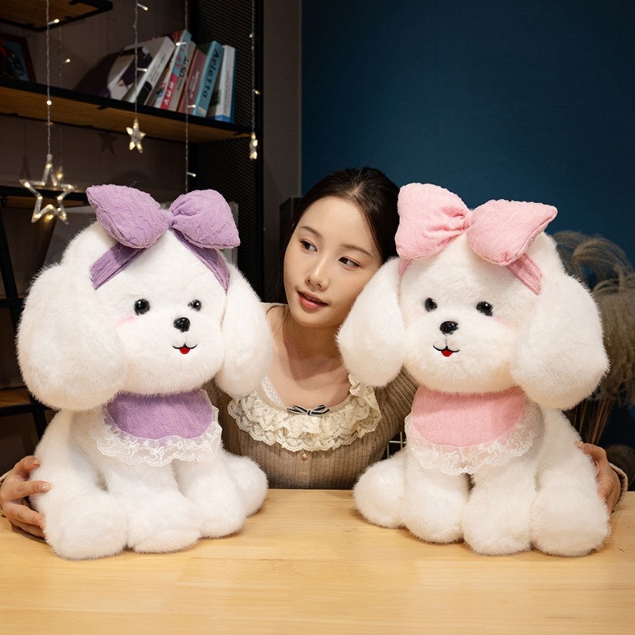 Cute Fluffy Dog Plush Toy for Kids | Washable & Huggable Soft Toy | Imported Skin | Big Size | 50 Cm | Assorted Colors | OPP Packing - Image 4
