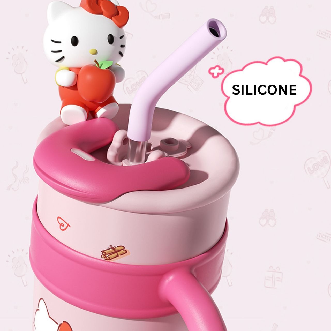 Stainless Steel Kawaii Tumbler with Straw & Handle | Double wall Insulation | Portable & Leakproof | 1200 ML | Assorted Colors | Box Packing - Image 7