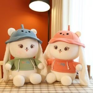 Lovely Rabbit Plush Toy for kids with Big Ear | Washable & Huggable | Imported Skin | Big Size | 50 Cm | Assorted Colors | OPP Packing