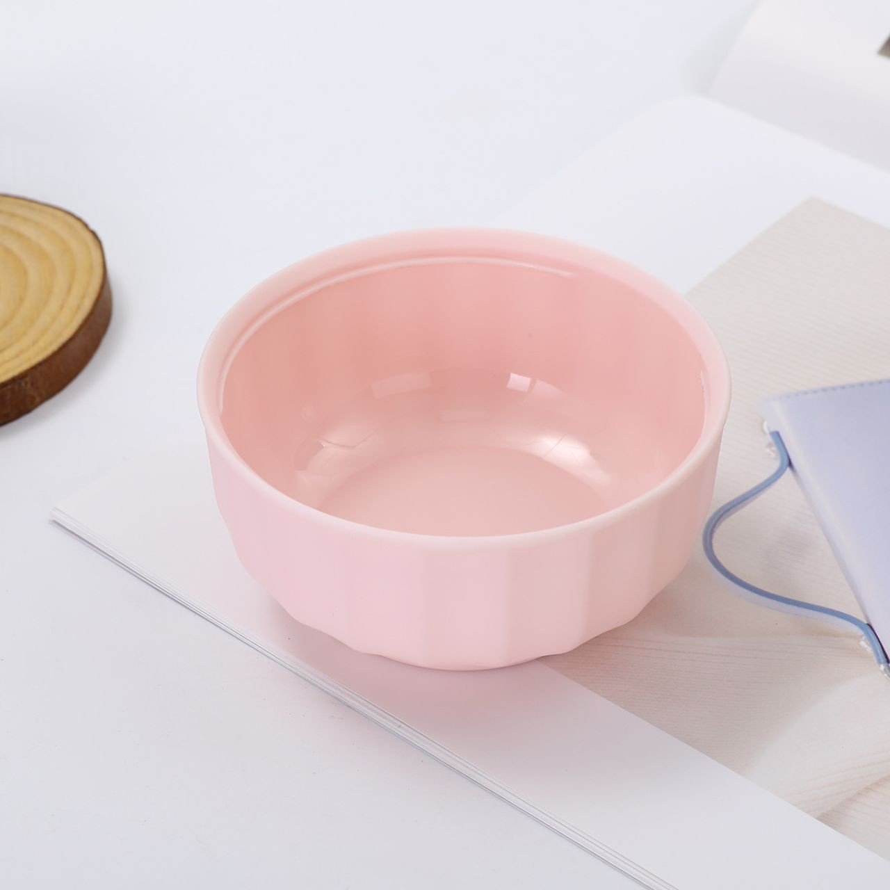 Stainless Steel Double Wall Food Bowl with Folding Spoon | Portable & Leakproof | Round Shape | 600 ML | Assorted Colors | Box Packing - Image 9