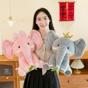 Ultra Soft Elephant Plush Toy for Kids | Washable & Huggable | Soft Toy  | Big Size | 50 Cm | Imported Skin | Assorted Colors | OPP Packing