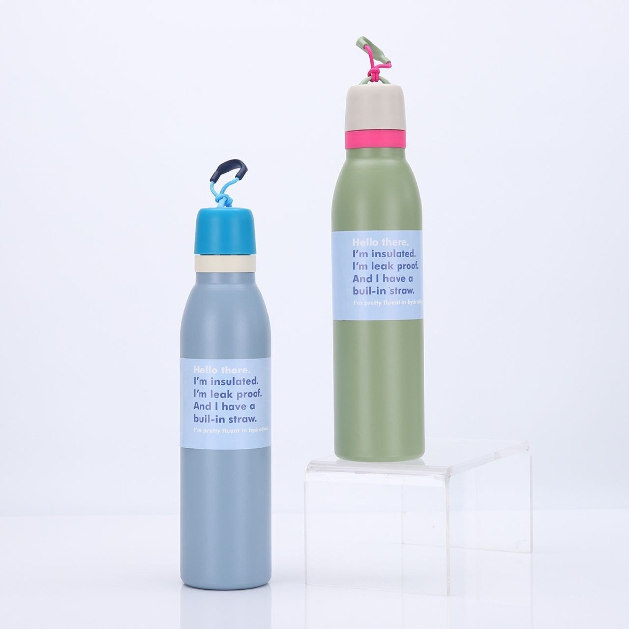 Stainless Steel Double Wall Sport Bottle with Carry Strap | High Insulation | Portable & Leakproof | 700 ML | Assorted Colors | Box Packing - Image 7