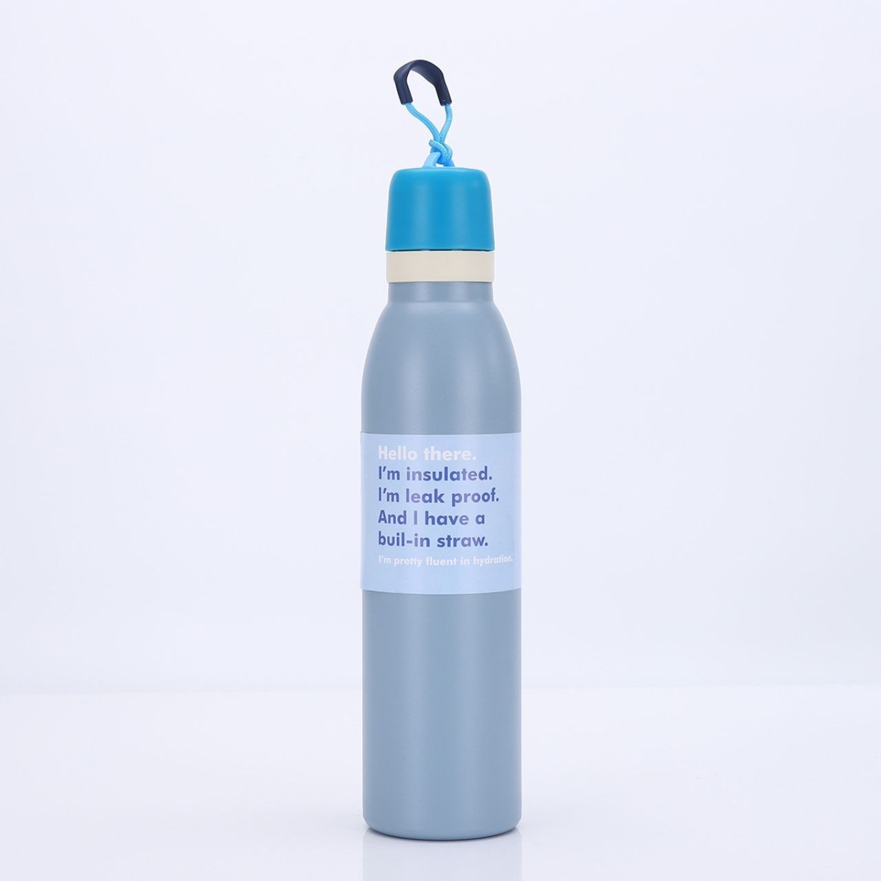 Stainless Steel Double Wall Sport Bottle with Carry Strap | High Insulation | Portable & Leakproof | 700 ML | Assorted Colors | Box Packing - Image 6