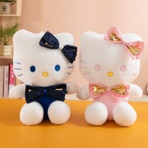 Ultra Softness Cute Hello Kitty Plush Toy for Kids | Washable & Huggable | Soft Toy | Imported Skin| Big Size | 45 Cm | Assorted Colors | OPP packing