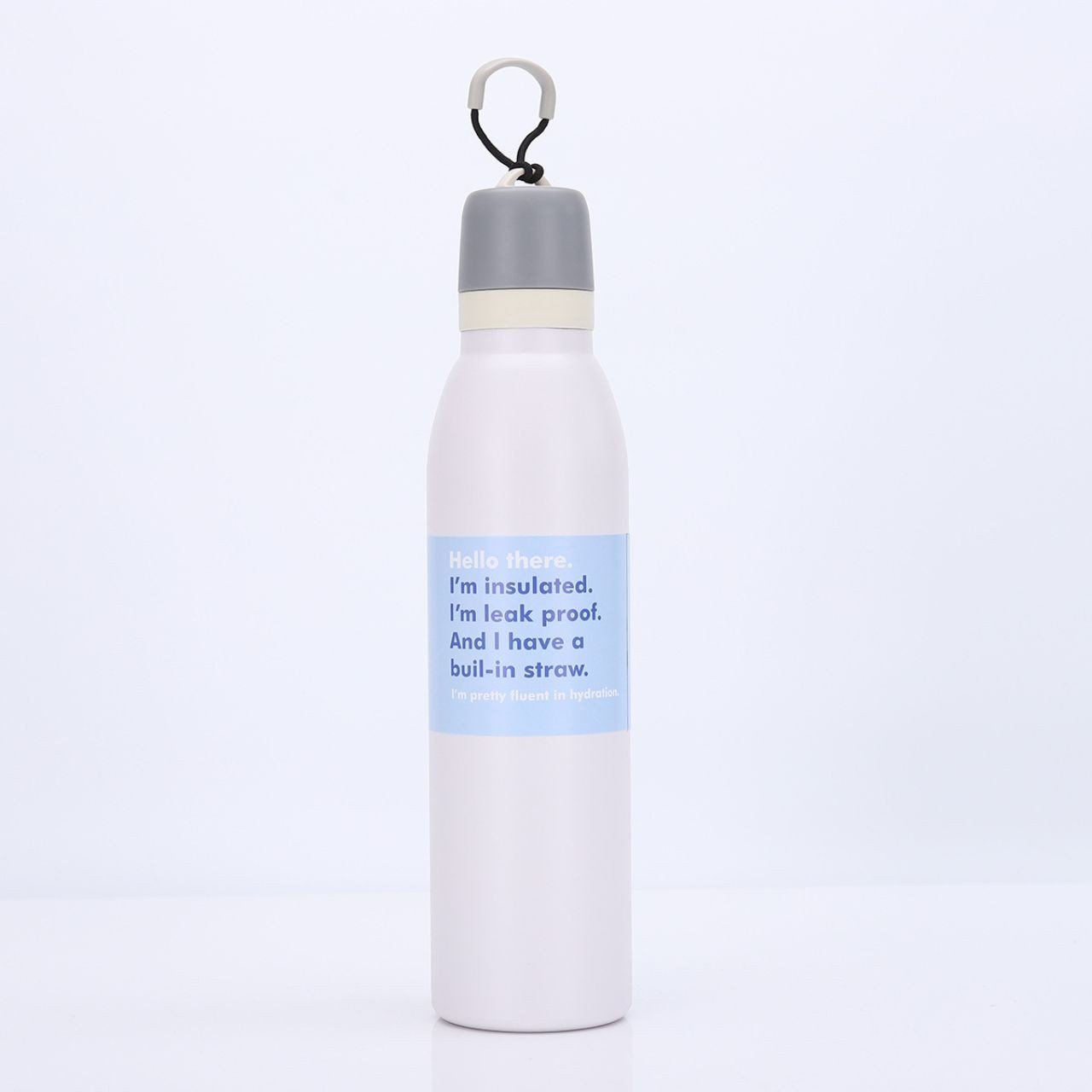 Stainless Steel Double Wall Sport Bottle with Carry Strap | High Insulation | Portable & Leakproof | 700 ML | Assorted Colors | Box Packing - Image 3