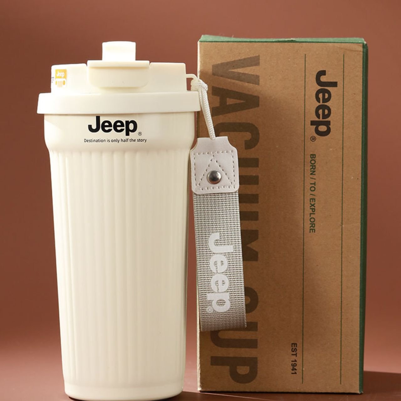 Stainless Steel Insulated Travel Coffee Mug | Portable & Leakproof | 550 ML | Dual Drinking System | Assorted Colors | Box Packing - Image 5