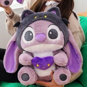 Cute Stitch Plush Toy with Big Ears | Washable & Huggable Plush Toy | Imported Skin | Big Size | 50 Cm | OPP Packing