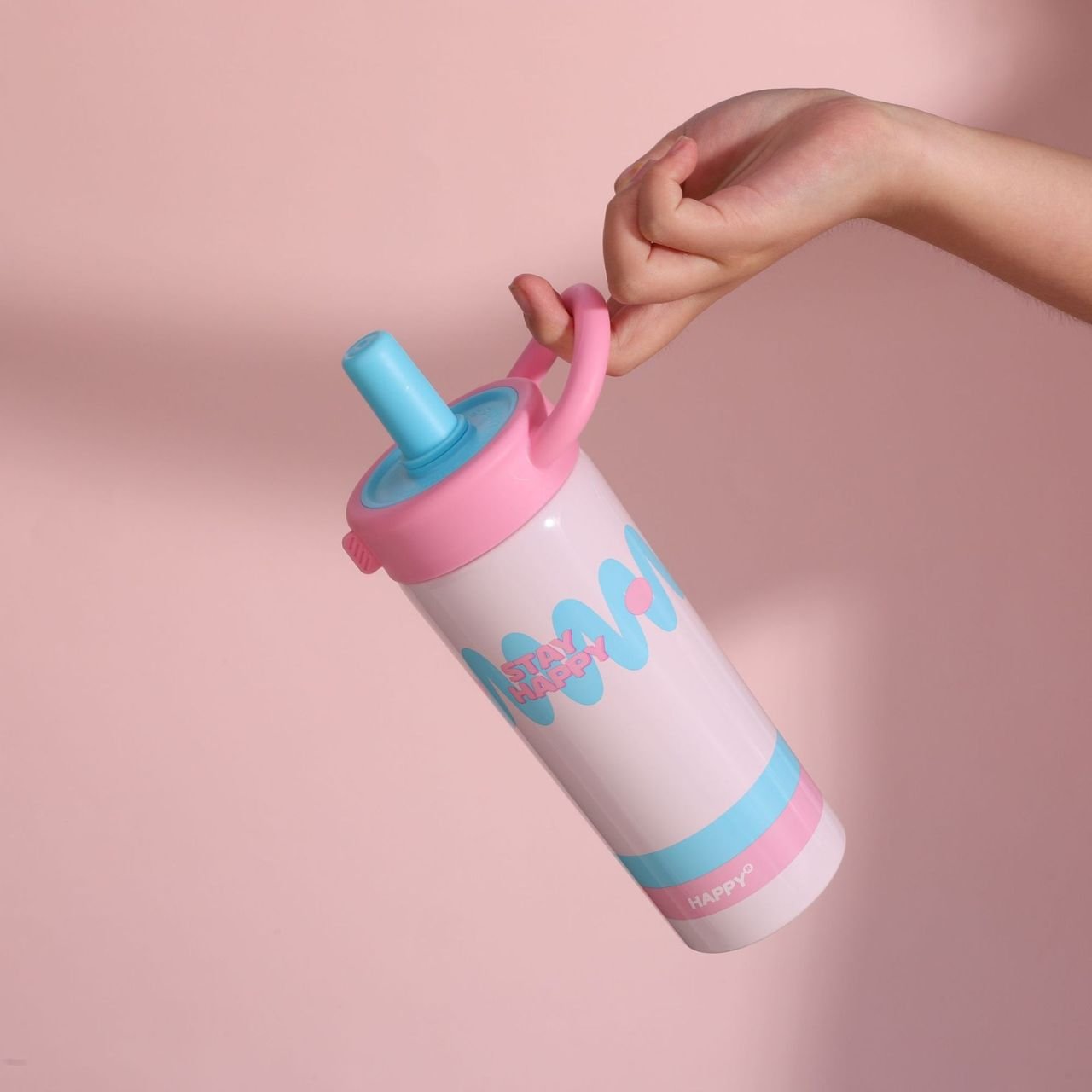 Stainless Steel Insulated Tumbler with Straw & Handle | Leakproof & Portable | 600 ML | Assorted Colors | Box Packing - Image 3