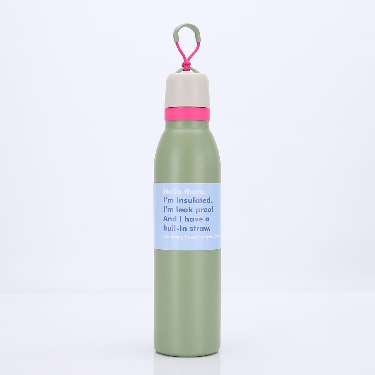 Stainless Steel Double Wall Sport Bottle with Carry Strap | High Insulation | Portable & Leakproof | 700 ML | Assorted Colors | Box Packing - Image 5