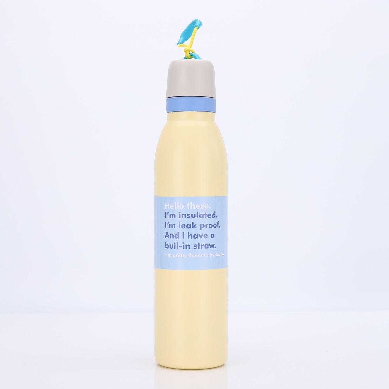 Stainless Steel Double Wall Sport Bottle with Carry Strap | High Insulation | Portable & Leakproof | 700 ML | Assorted Colors | Box Packing - Image 4