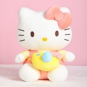Sitting Hello Kitty Plush Toy for Kids | Washable & Huggable | Soft Toy | Imported Skin | 35 Cm | OPP Packing