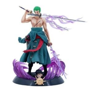 Big Size Roronoa Zoro Action Figure with Sword | PVC Anime Collectible | Anime Figure | Decorative Item | 20 Cm | Box Packing