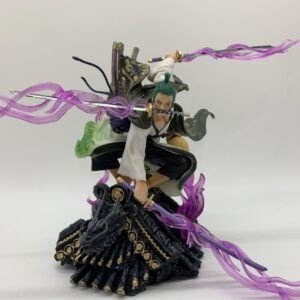 One Piece Roronoa Zoro Action Figure with Swords | Dynamic Battle Pose | PVC Anime Collectible | Decorative Item | 21 Cm | Box Packing