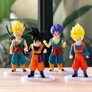 PVC Collectible Dragon Ball Action Figure | 4 Pieces Set | Decorative Item | 20 Cm | Assorted Colors & Design | Box Packing