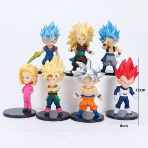 Dragon Ball Second Generation Chibi Action Figure Set | 7 Pieces Set | PVC Anime Collectible | Decoration Item | 12 Cm | Assorted Designs | Box Packing