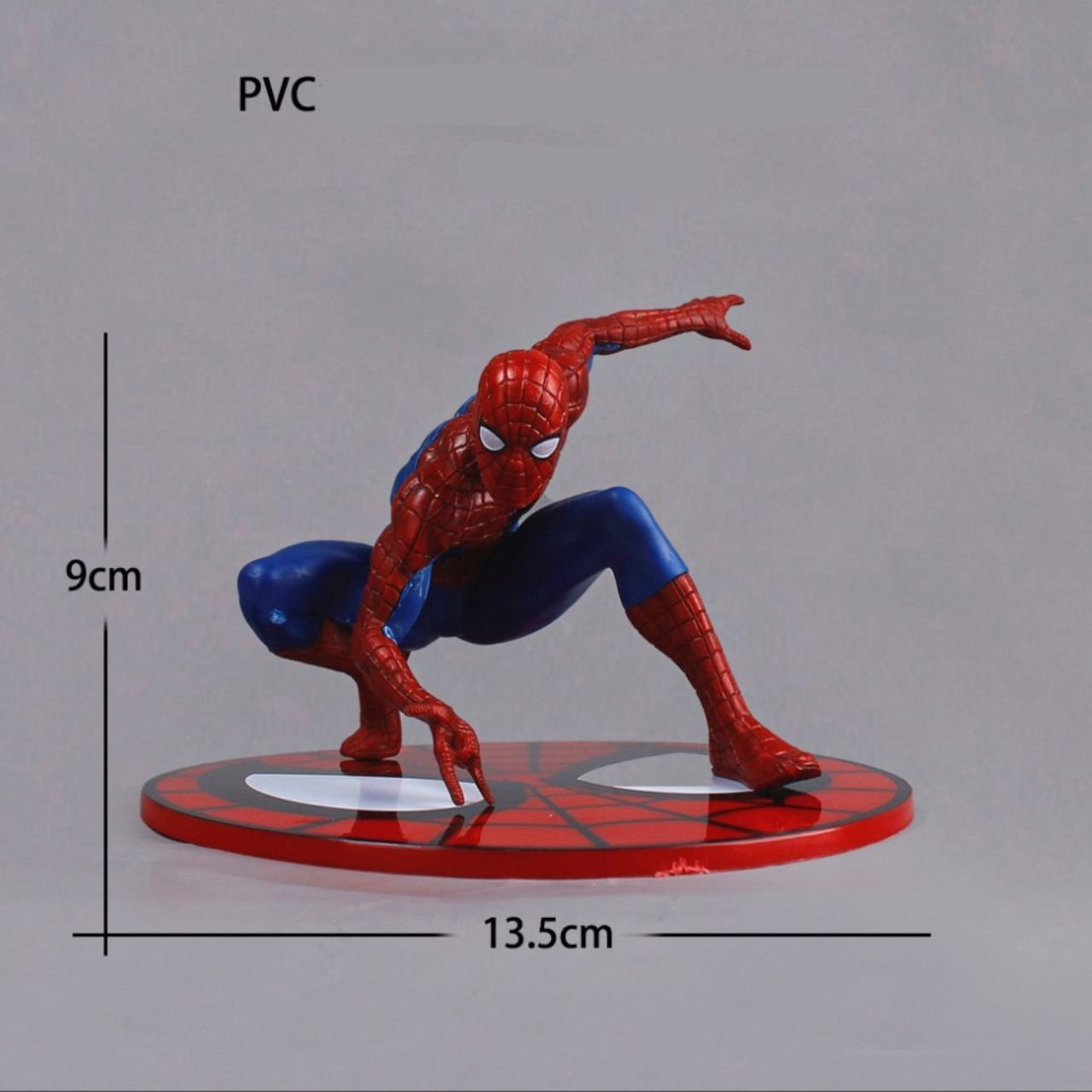 Spider Man Action Figure with Round Base | PVC Anime Collectible | Decorative Item | 10 Cm | Box Packing - Image 4
